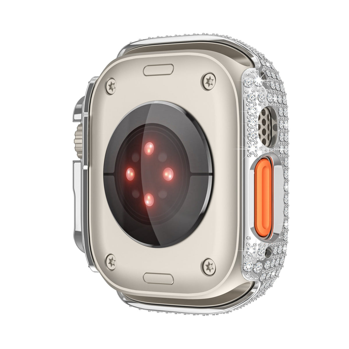 LuxeGuard Apple-Watch-Gehäuse mit Rundumschutz und Displayschutz — Diamant-Finish - Desfino