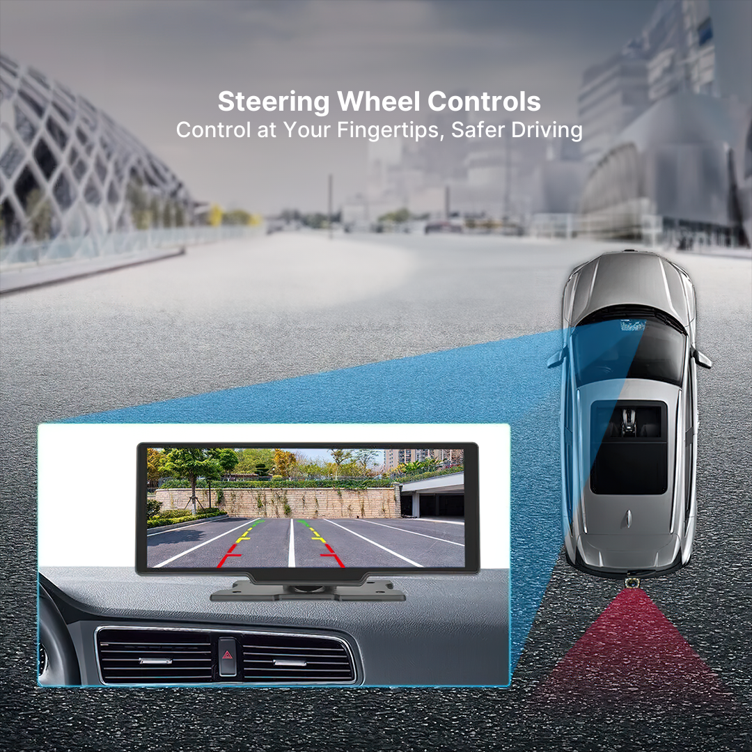 צג מגע Orion בגודל 10.26" עם CarPlay אלחוטי ו-Android Auto | Desfino