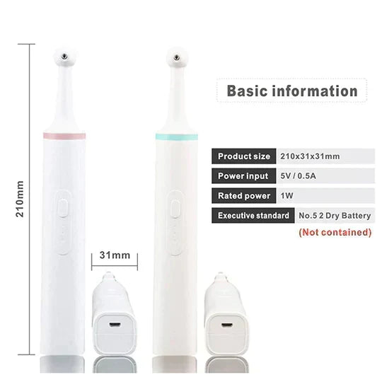 Elektryczny przyrząd do usuwania płytki nazębnej OralEase — narzędzie do czyszczenia zębów - Desfino