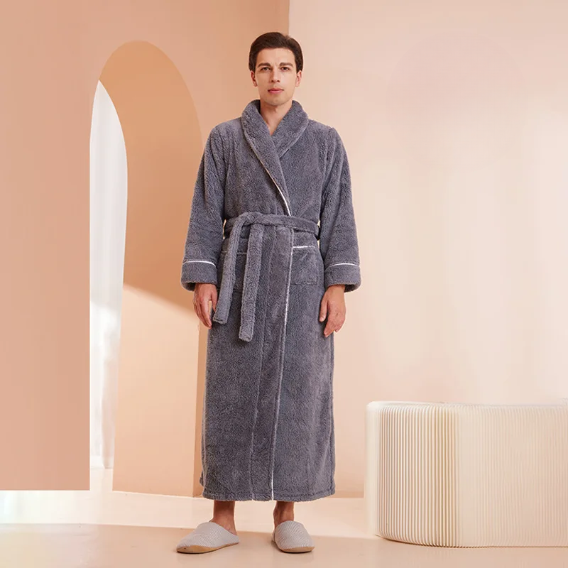 Robe de inverno CozyFlannel — Flanela macia, com cinto e gola de abas - Desfino