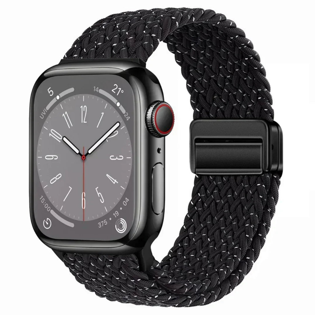 Velora Apple Watch Nylon Magnetic Strap — Adjustable 140–230mm Fit - Desfino