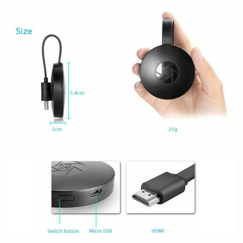 1080P kabelloser HDMI-Bildschirmspiegelungs-Empfänger — Tragbarer Adapter - Desfino
