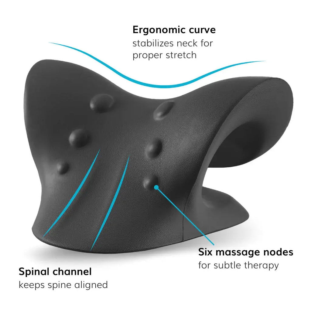 Almohada de estiramiento cervical para aliviar la tensión cervical y mejorar la postura - Desfino