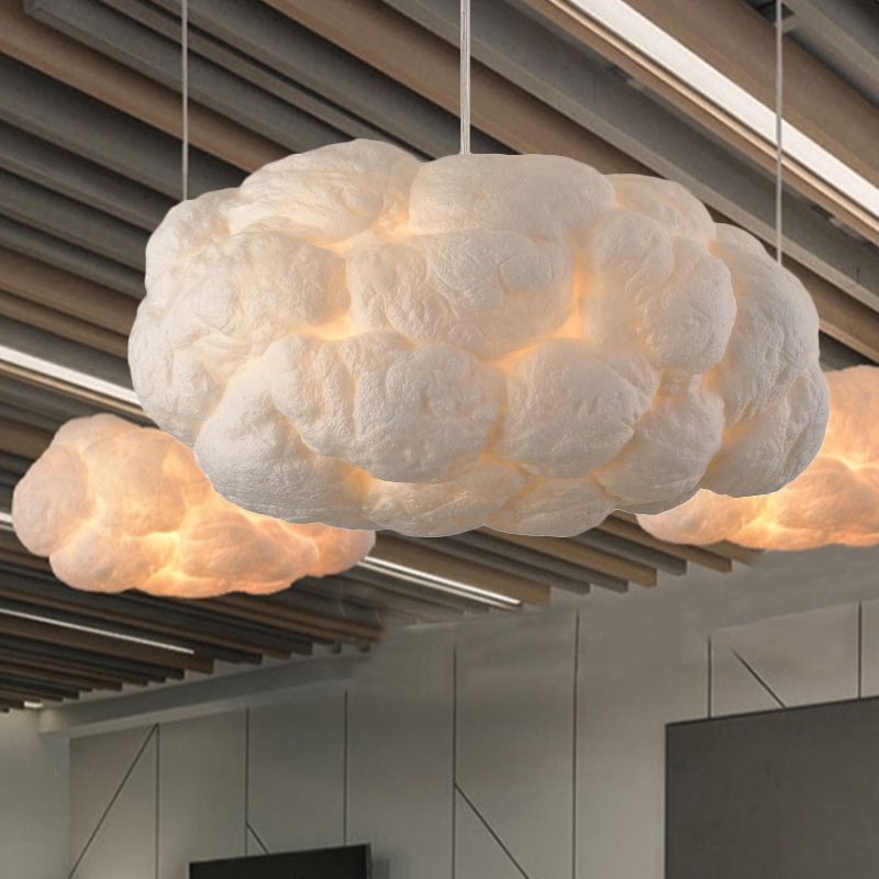 LumaCloud Weiße LED-Pendelleuchte mit diffusem Licht — Wolkenförmiges Design - Desfino