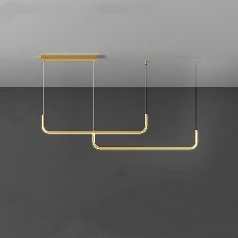 Lampa wisząca LED EdgeGlow — nowoczesna konstrukcja z metalu i silikonu - Desfino
