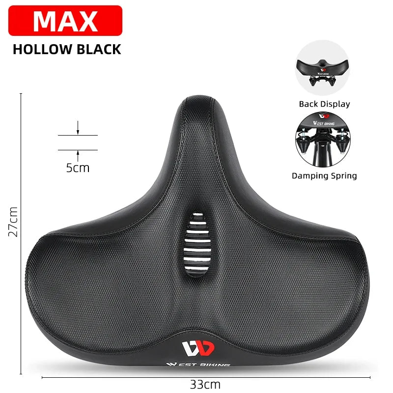 Široké ergonomické sedlo SummitRide pro horská a městská kola - Desfino