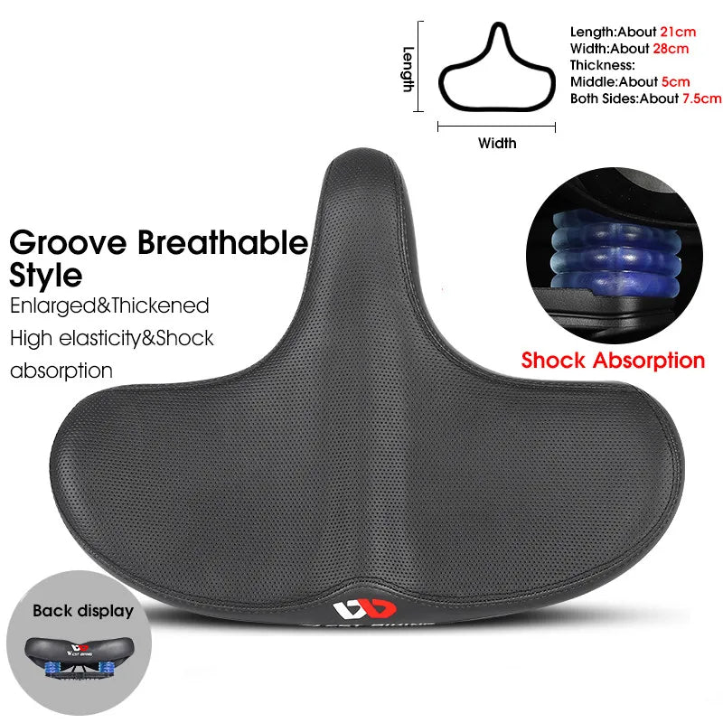 Široké ergonomické sedlo SummitRide pro horská a městská kola - Desfino