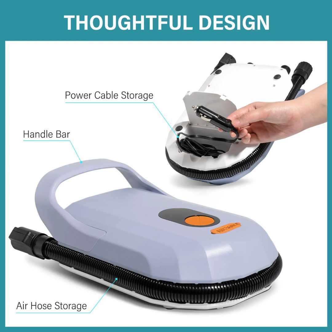 MarinaFlow elektrisk SUP-pumpe — 20PSI, 7500mAh genopladelig - Desfino