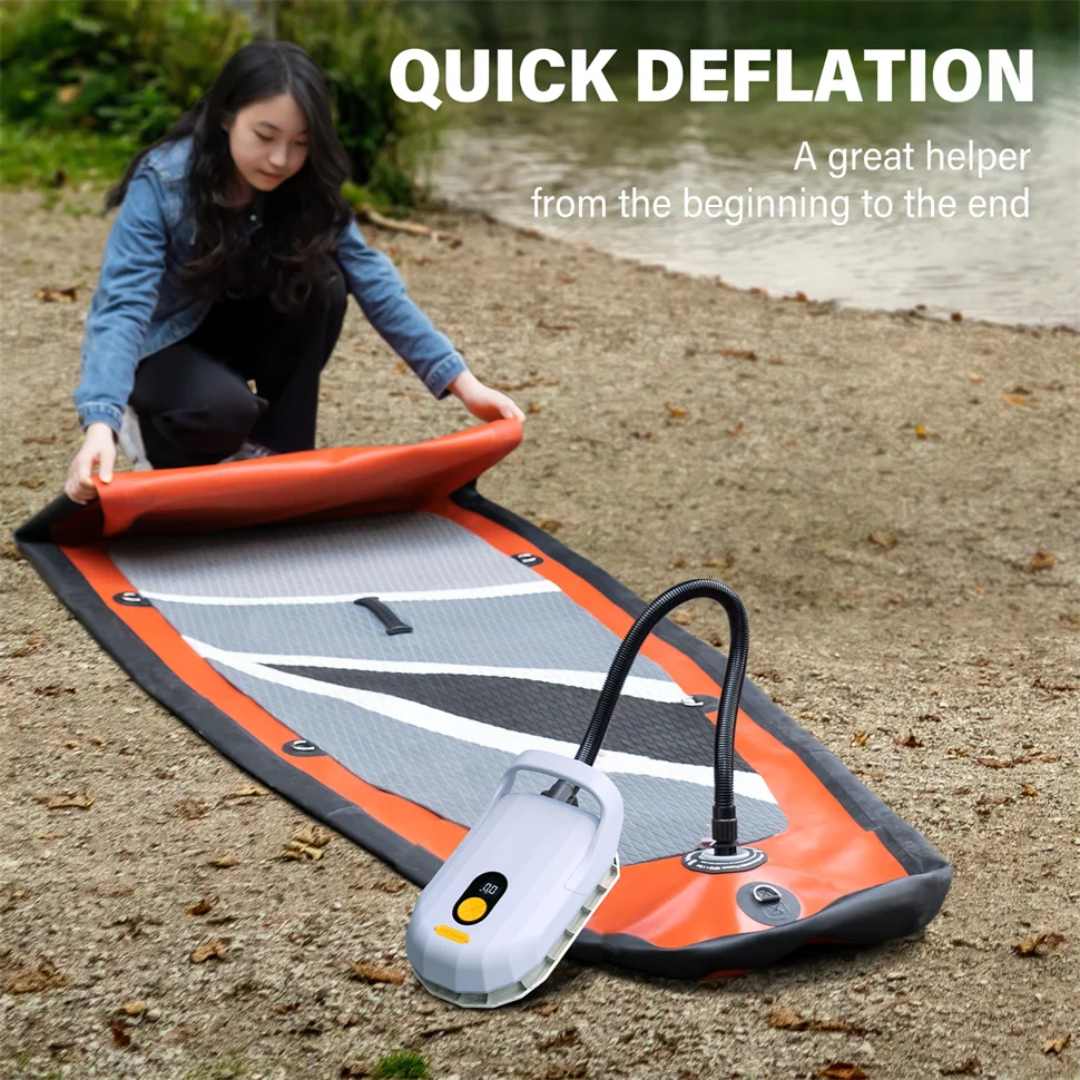 MarinaFlow elektrisk SUP-pumpe — 20PSI, 7500mAh genopladelig - Desfino