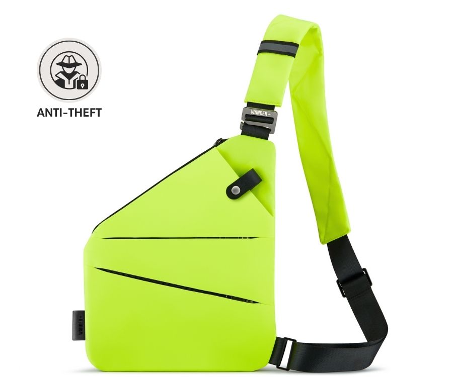 Slim Anti-Theft Travel Bag — Front Carry, Hidden Zippers, Storage - Desfino