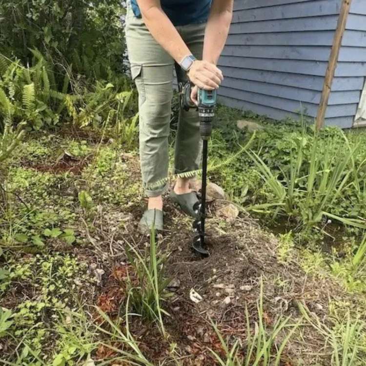 Mèche de tarière de jardin TerraPro de 3 pouces pour bulbes — Usage intensif - Desfino