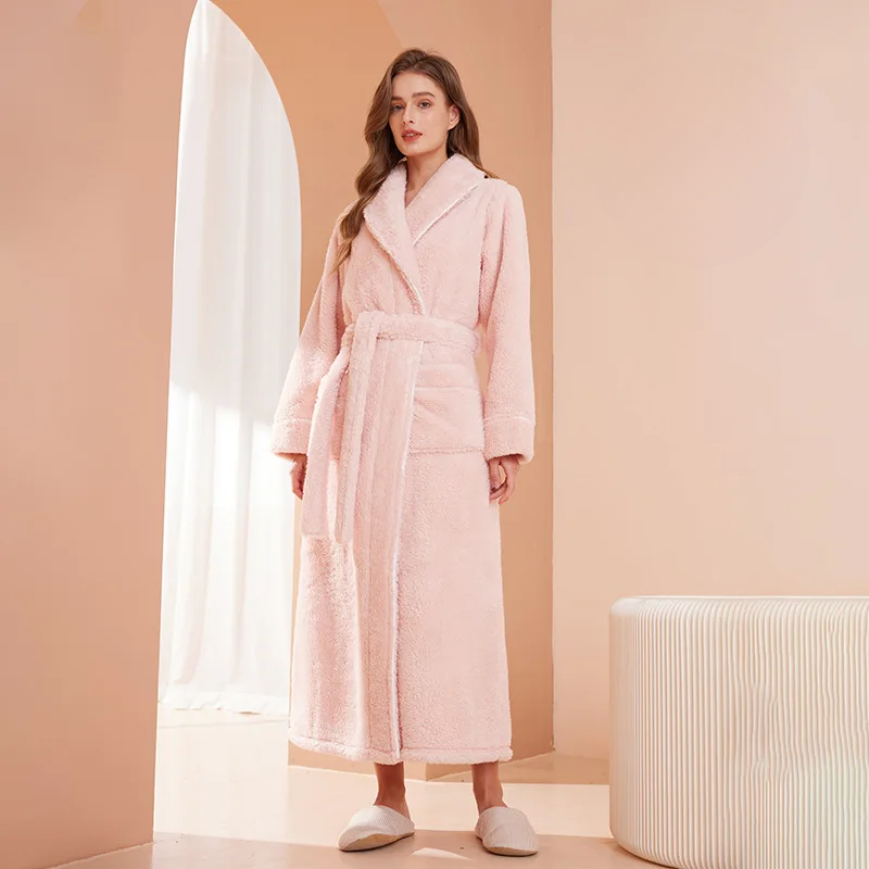 Robe de inverno CozyFlannel — Flanela macia, com cinto e gola de abas - Desfino