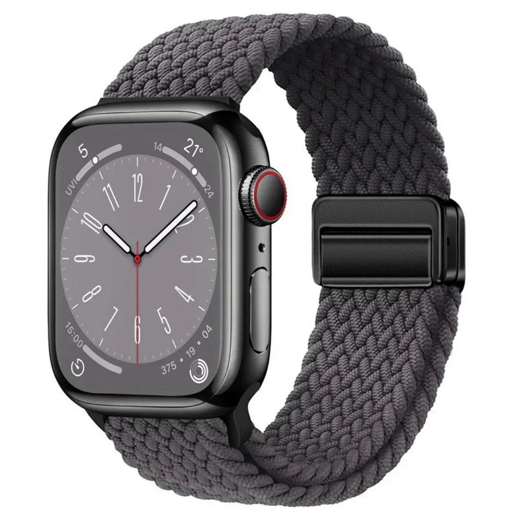 Velora Apple Watch Nylon Magnetic Strap — Adjustable 140–230mm Fit - Desfino
