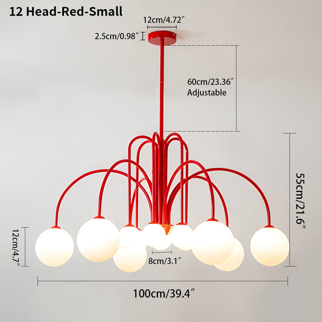 Avi Double Layer Glass Chandelier | Desfino