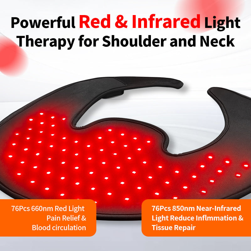 Tragbare Rotlichttherapie-Schulterbandage – 660nm und 850nm - Desfino