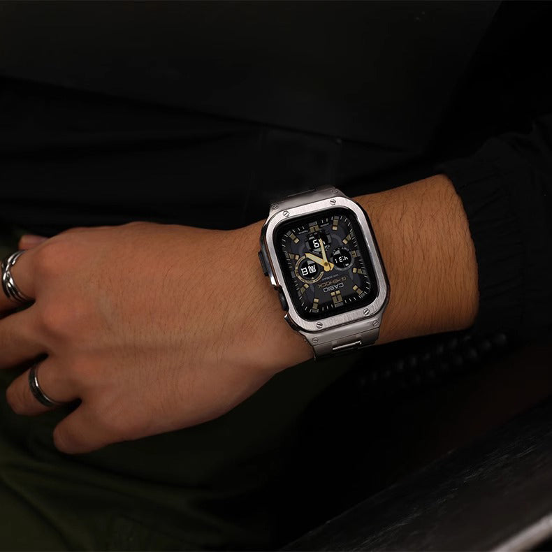 Avelon Armband- und Hüllen-Set für die Apple Watch — Edelstahl - Desfino