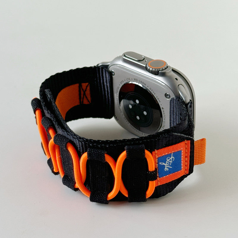 Kirra pleciony nylonowy pasek do zegarka Apple Watch — regulowany pasek 26 mm - Desfino