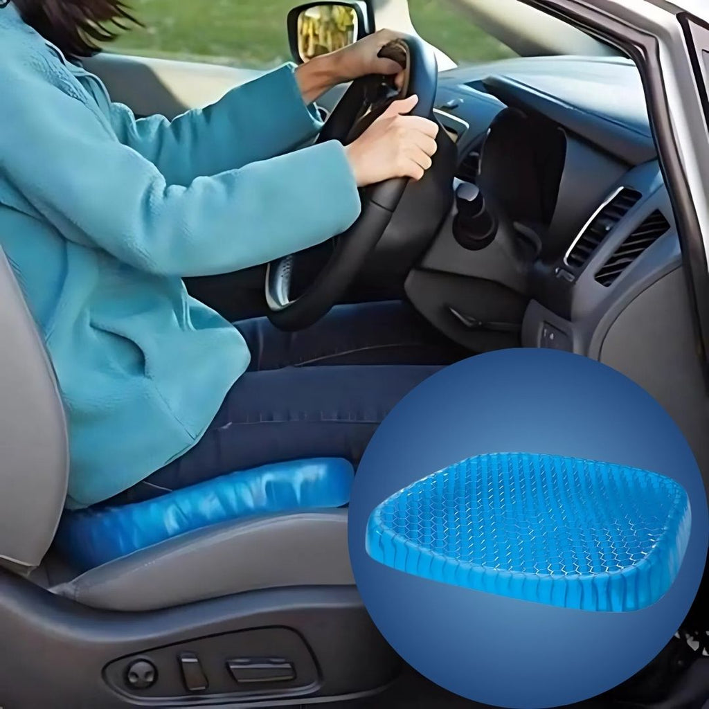 Coussin d’assise orthopédique en gel à structure alvéolaire