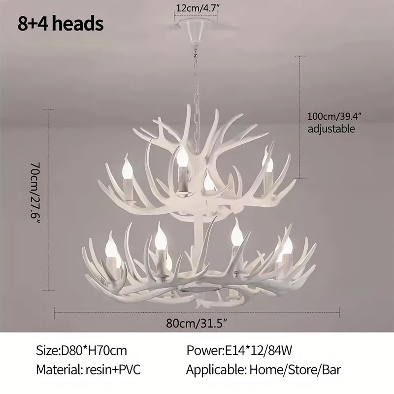 Antler Shape Resin Chandelier for Living Room | Desfino