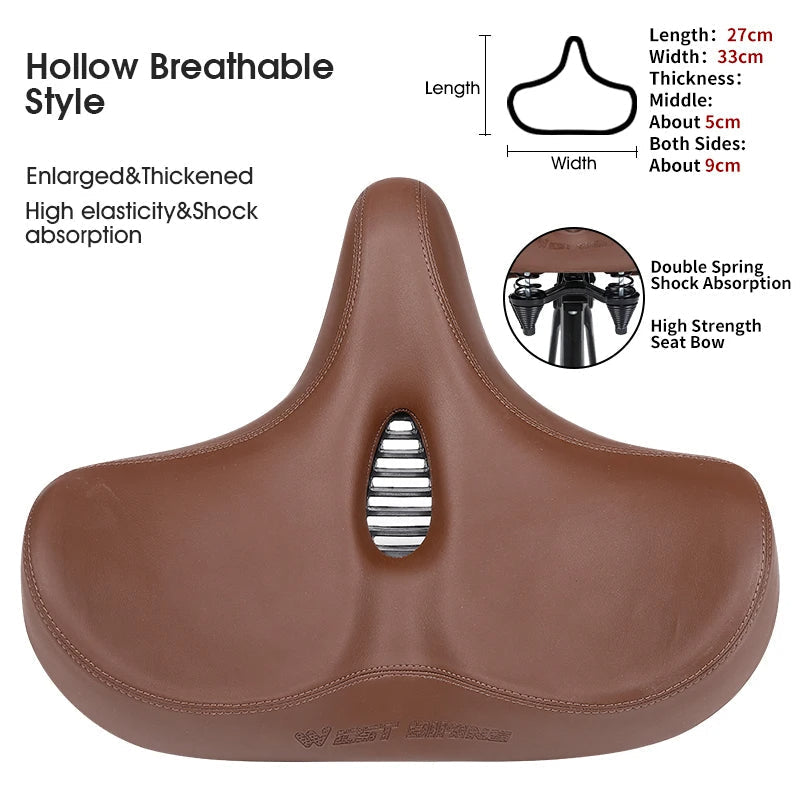 Široké ergonomické sedlo SummitRide pro horská a městská kola - Desfino