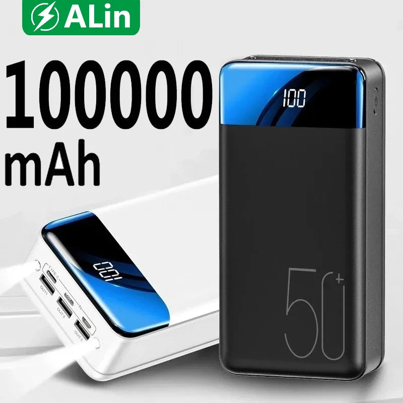 VoltNova Power bank portatile da 100000mAh — Ricarica rapida - Desfino