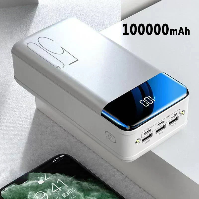 VoltNova Power bank portatile da 100000mAh — Ricarica rapida - Desfino