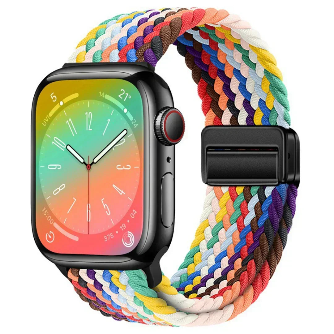 Velora Apple Watch Nylon Magnetic Strap — Adjustable 140–230mm Fit - Desfino