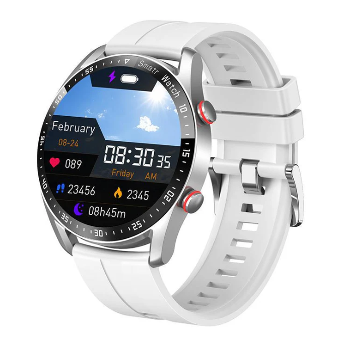 LumaPulse Pro-smartklocka — vattentät, EKG, SpO2 och Bluetooth-samtal - Desfino