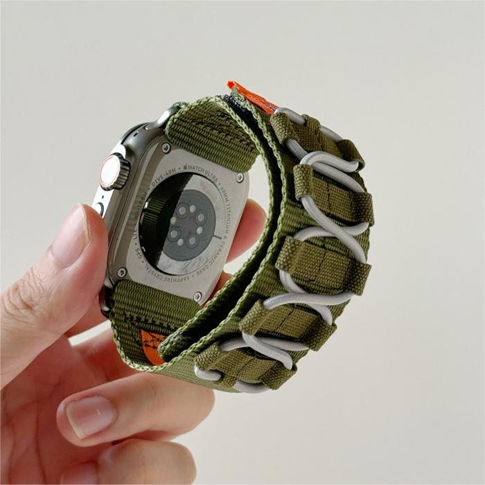 Kirra pleciony nylonowy pasek do zegarka Apple Watch — regulowany pasek 26 mm - Desfino