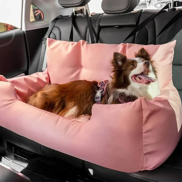 Panier de voiture pour chien, pour chiens moyens et grands — Rehausseur rembourré de sécurité, base antidérapante - Desfino