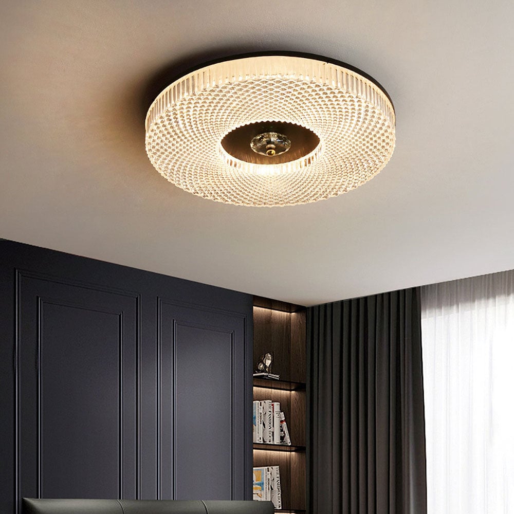 Lampada da soffitto LED slim Luminia — Finitura in metallo e acrilico - Desfino