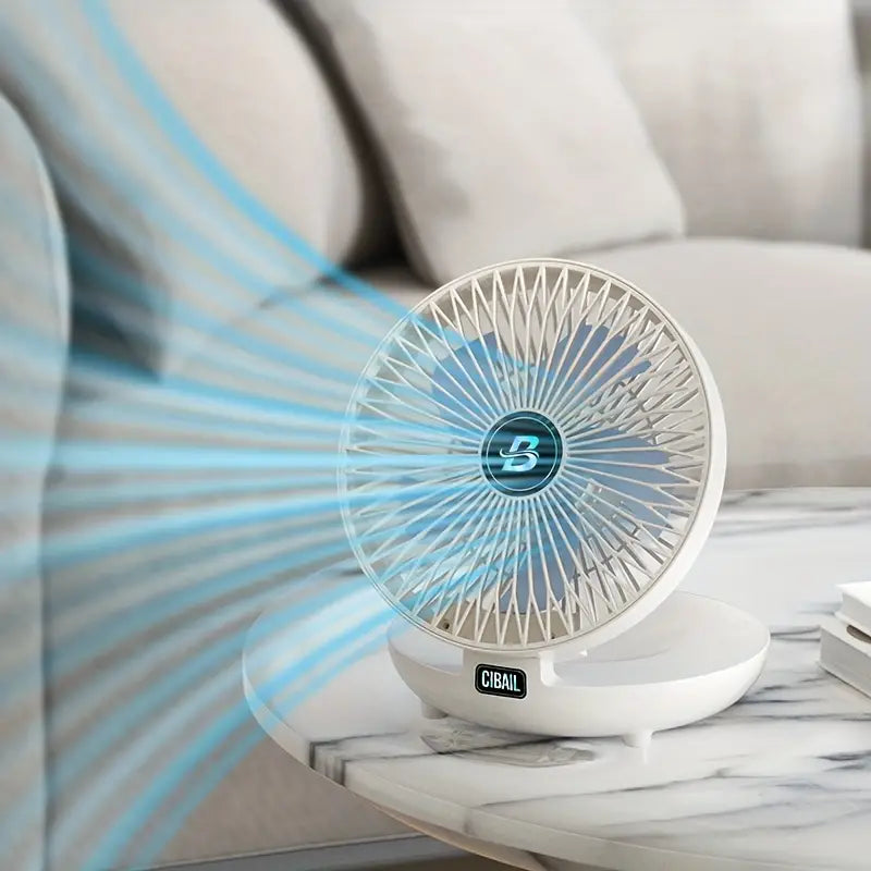WallBreeze USB-seinäpuhallin — lähes äänetön, taitettava, 25.5 x 19 cm - Desfino