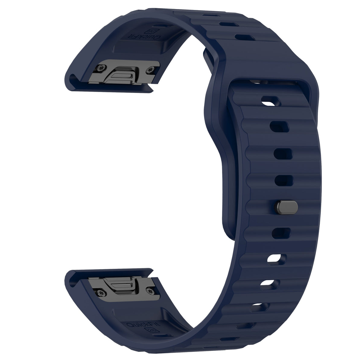 Bracelete de silicone Ventro para Garmin Fenix 8/7X/6X — Fivela invertida, ventilação - Desfino