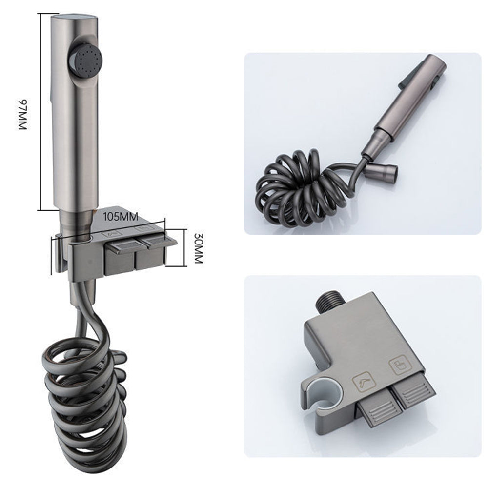 AquaKey Handheld-Bidetsprayer – Verstellbar, wandmontierter Kupferkörper - Desfino