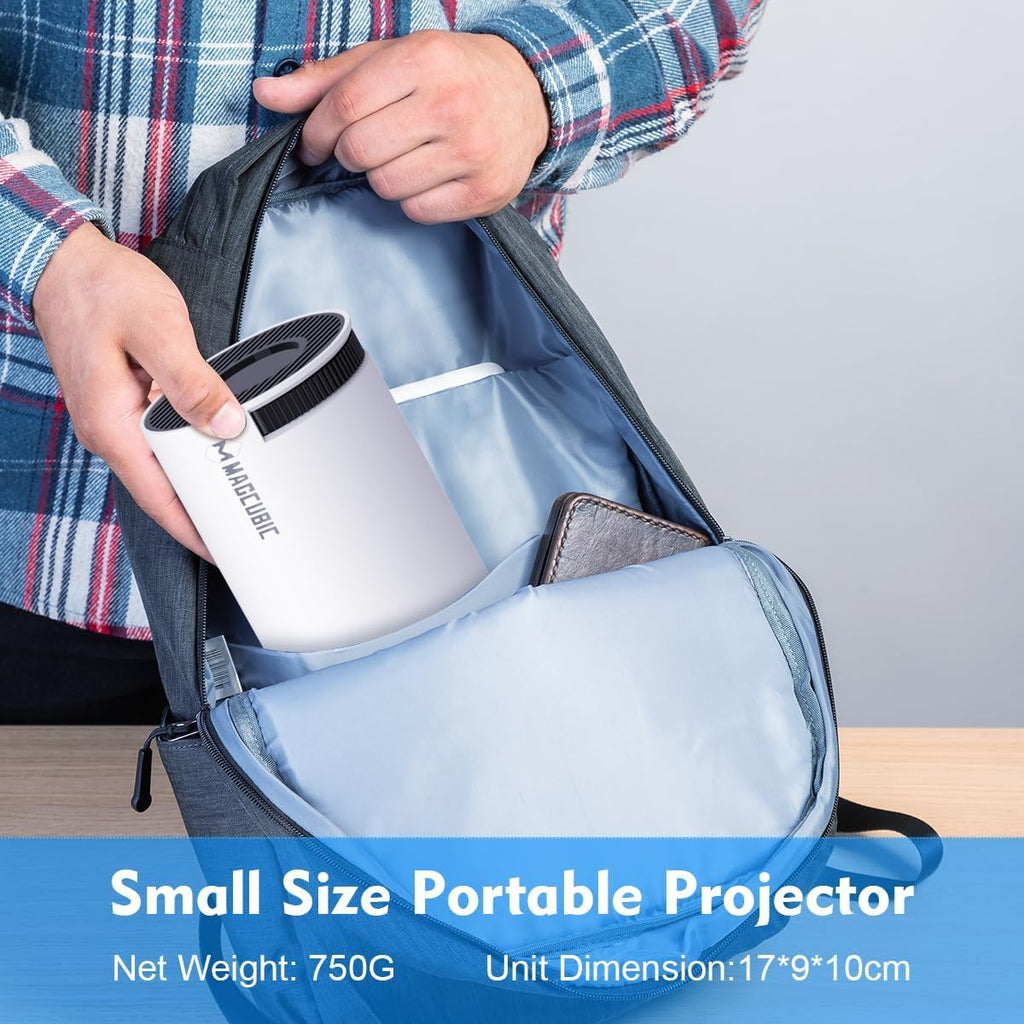 Mini projetor portátil 4K LumaPulse — Sistema de cinema em casa - Desfino