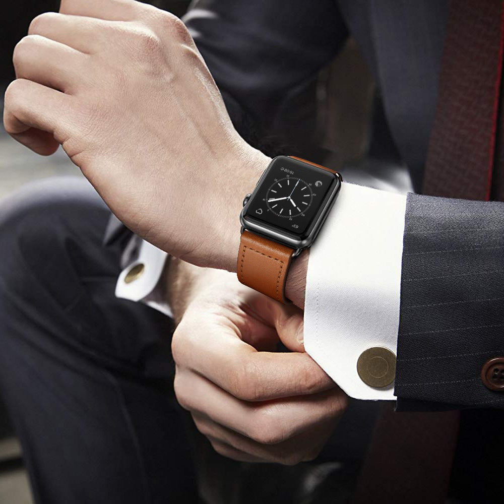 Kožený řemínek Rivon s poutkem pro Apple Watch 42–49mm, 140–220mm - Desfino