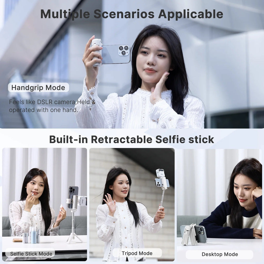LumaFlex Bluetooth selfie tyč — otočný držák telefonu o 360° - Desfino