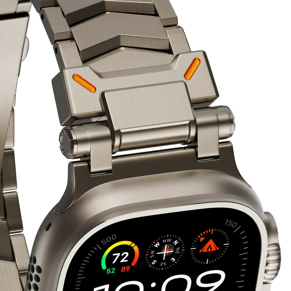 Elestra V01 titán, V alakú szíj — Apple Watch-szíj - Desfino