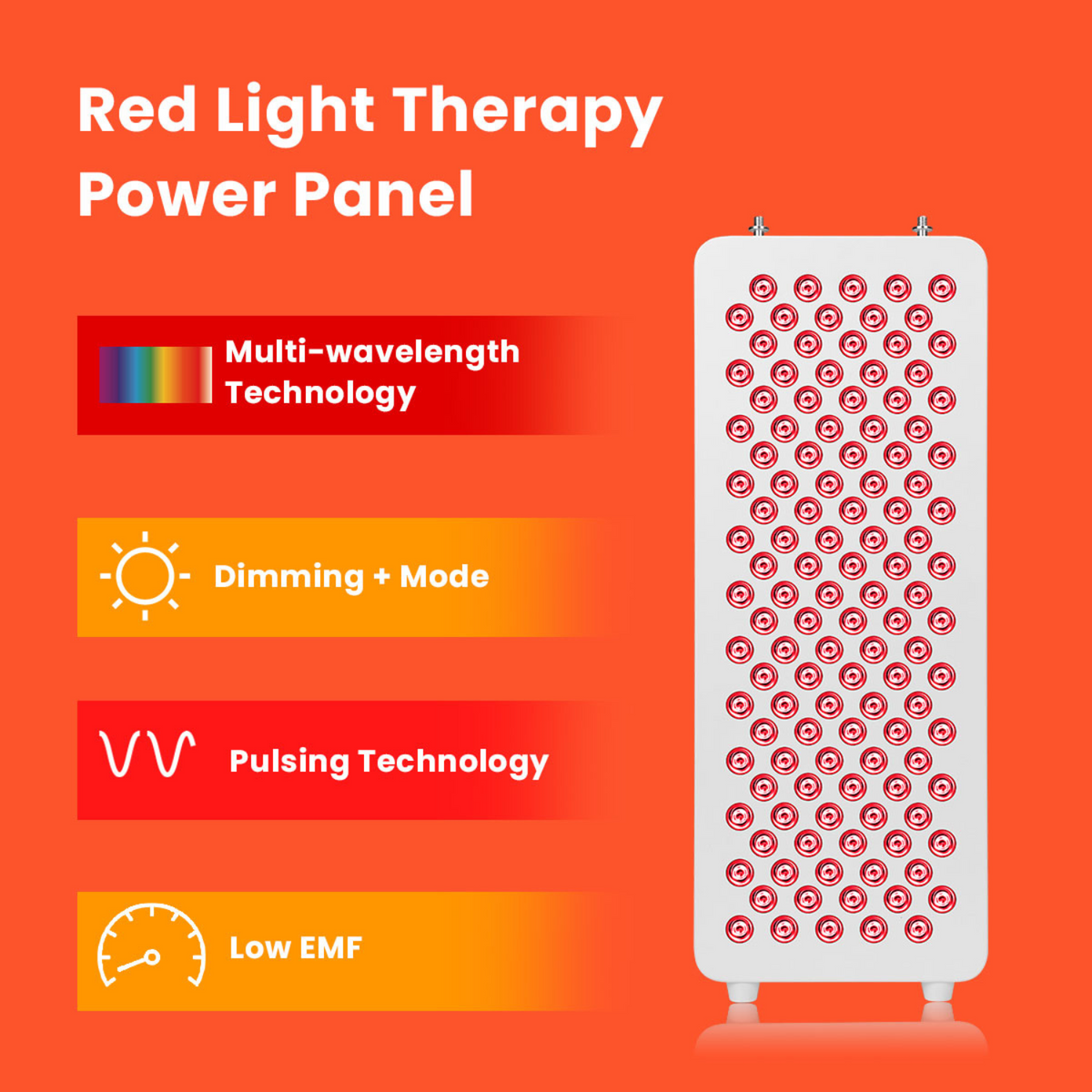 Panneau de luminothérapie rouge multi-ondes NovaGlow — Enregistré auprès de la FDA - Desfino