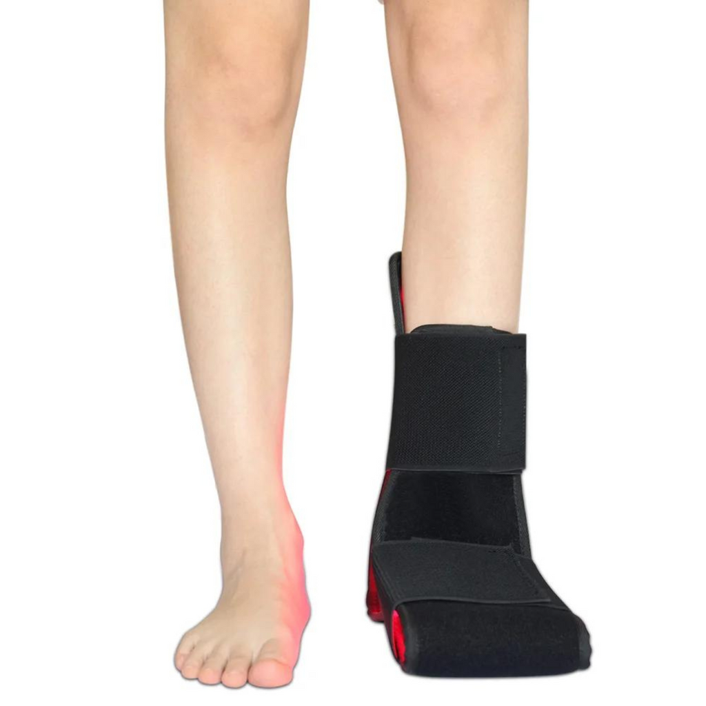 LumaStride Foot EMS Red Light Belt — Red & Infrared Ankle & Calf - Desfino