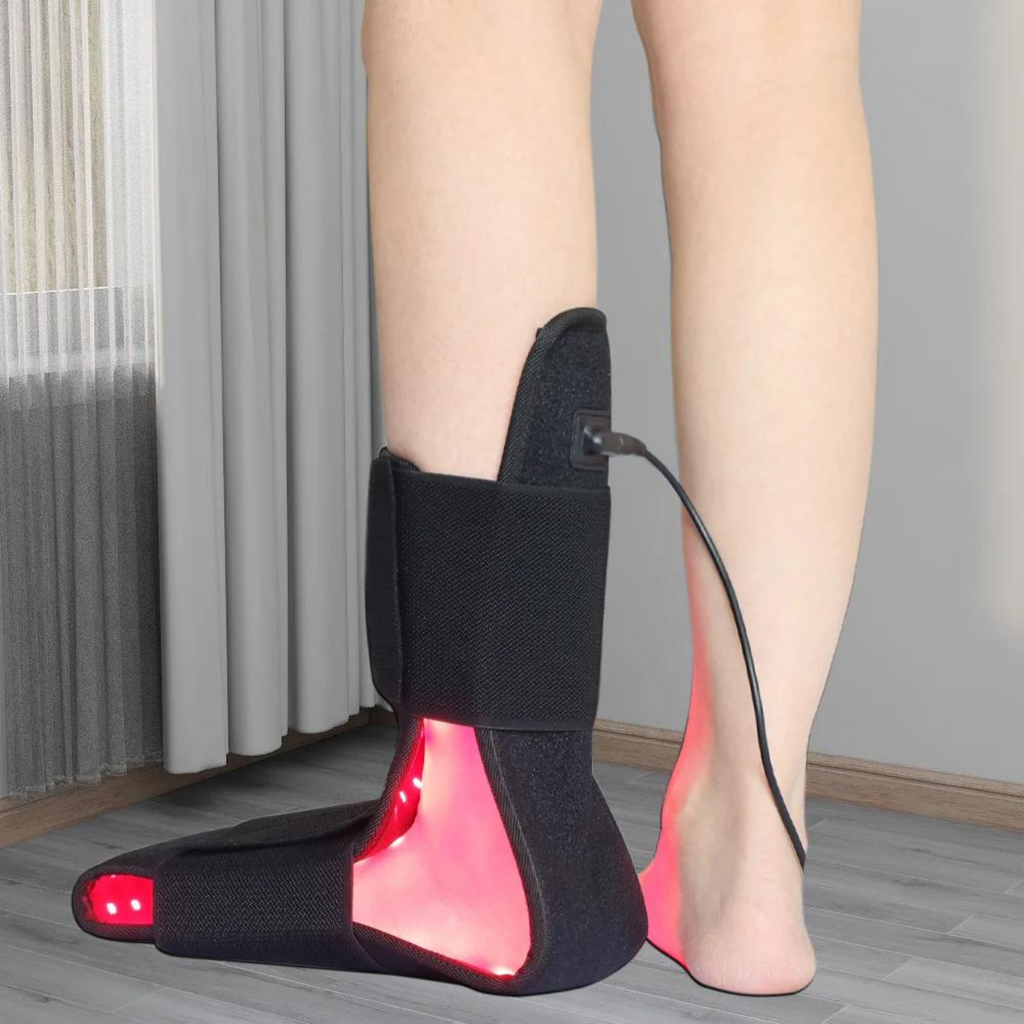 LumaStride Foot EMS Red Light Belt — Red & Infrared Ankle & Calf - Desfino