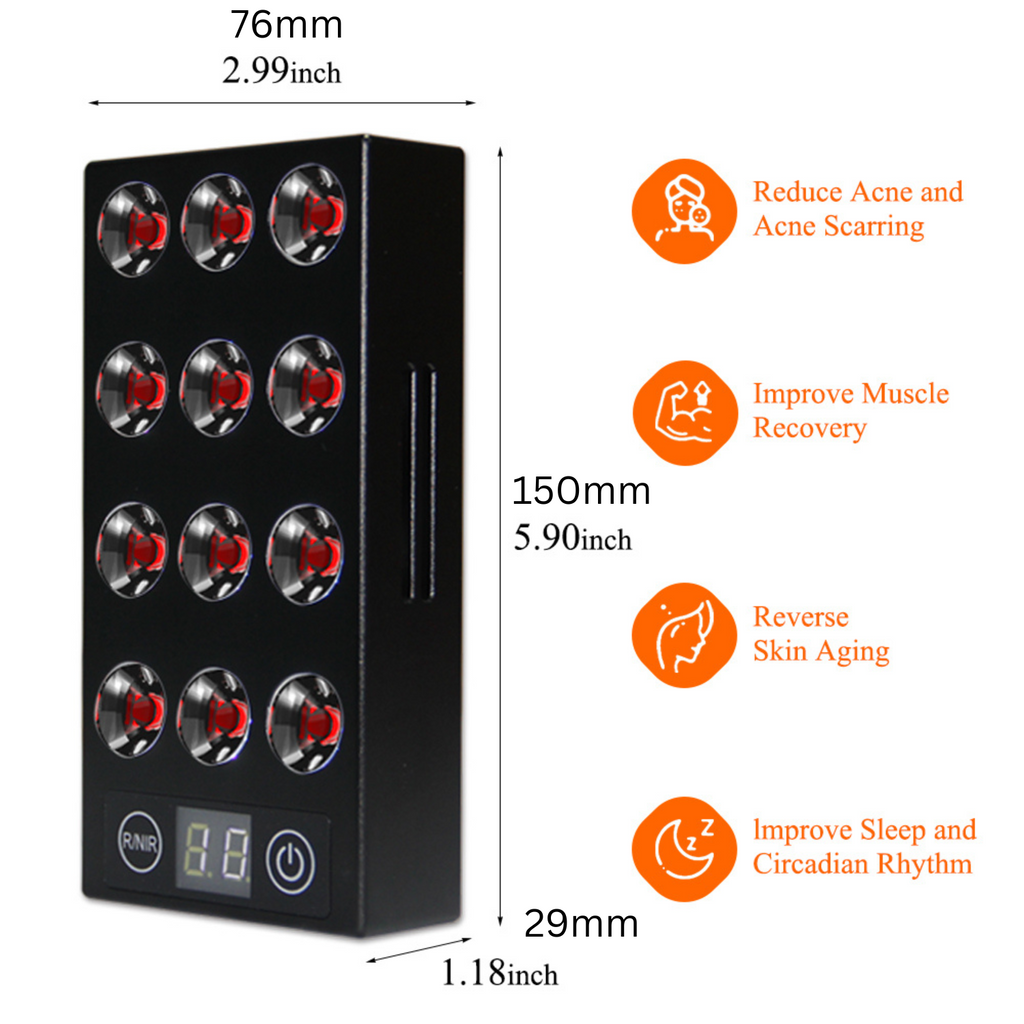 NovaRay Mini Red & Near-Infrared Light Therapy Panel — 660nm & 850nm - Desfino