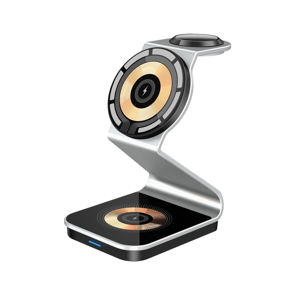 MagnaVolt 3-i-1 magnetisk trådløs lader: iPhone, Apple Watch og AirPods - Desfino