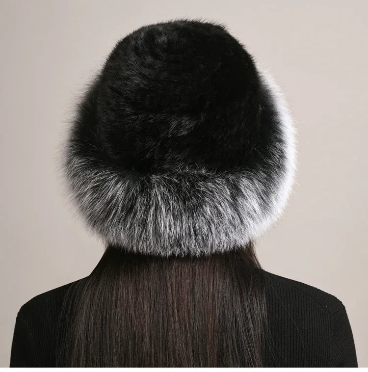 Novaine Classic Mink Fur Winter Hat — Insulated Lining - Desfino
