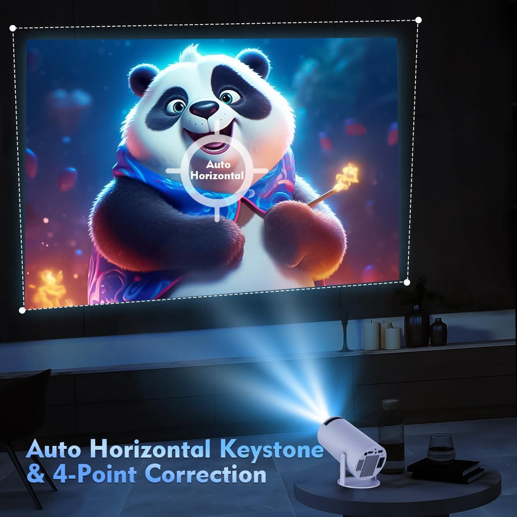 Mini projetor portátil 4K LumaPulse — Sistema de cinema em casa - Desfino