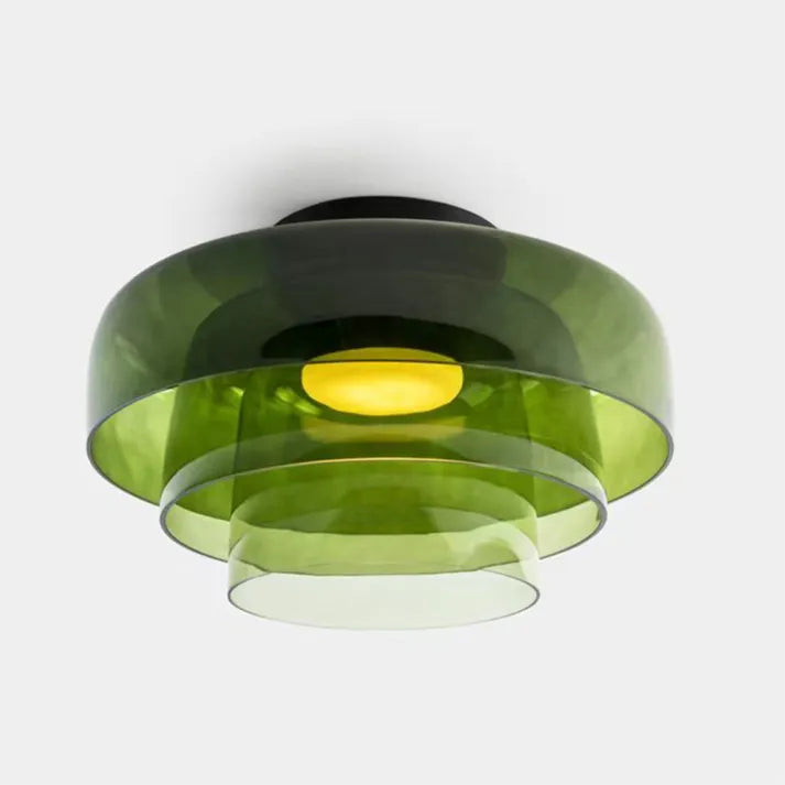 AuroraMed Lampada da soffitto in vetro — stile ispirato al Medioevo nordico - Desfino