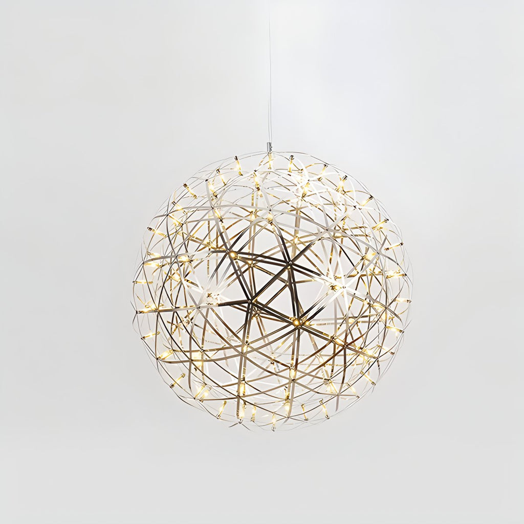 Silver Fire Ball Pendant Light for Dining Room | Desfino