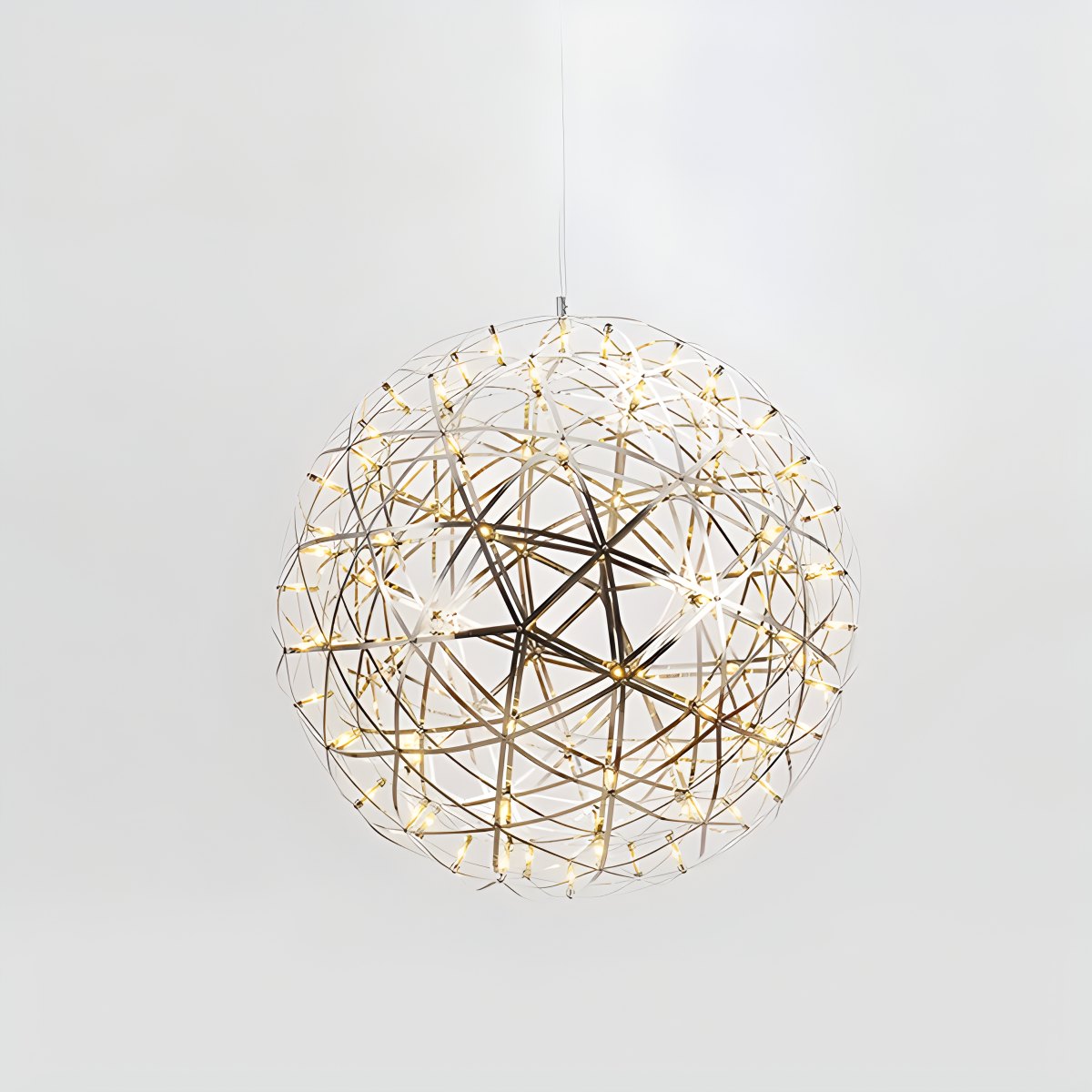 Silver Fire Ball Pendant Light for Dining Room | Desfino