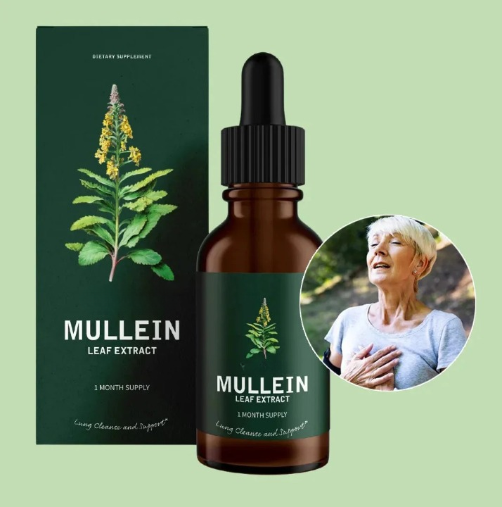 Mullein Leaf Extract & Chlorophyll — Two-Drop Lung Support Formula - Desfino