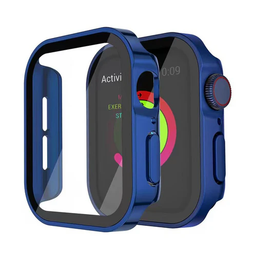 Capa de vidro temperado para Apple Watch — Strass em fila dupla - Desfino